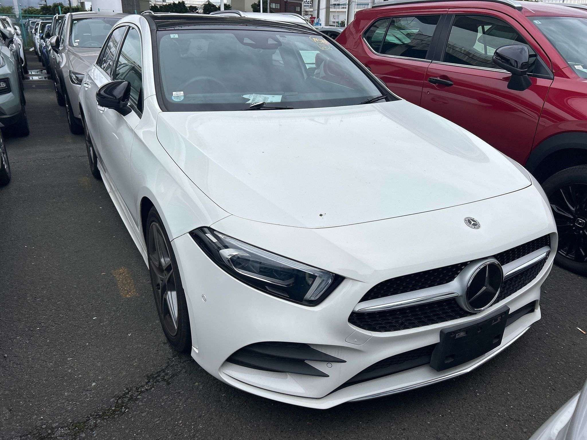 2019/20 Mercedes A180 AMG Premium Plus (Latest Shape) Pearl White with red interior